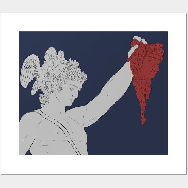 Perseus With The Head of Medusa Wall Art by LiLian-Kaff